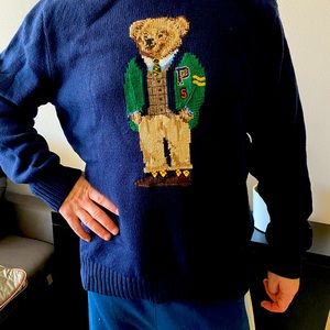 Polo Ralph Lauren cotton Bear sweater XL Brand new with tag